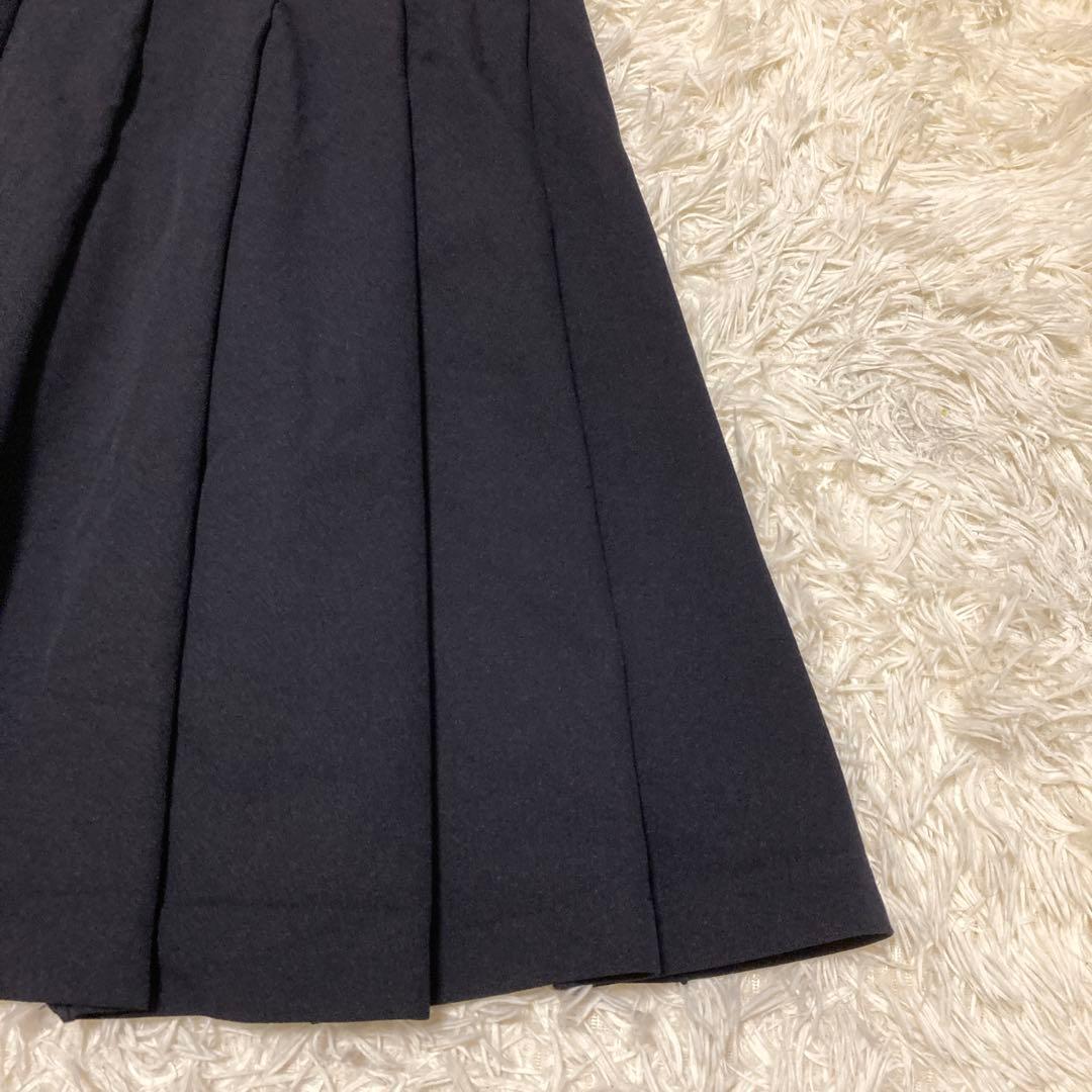 美品✨コムデギャルソン　コムコム　プリーツスカート　タック　フレア　膝下　S 黒