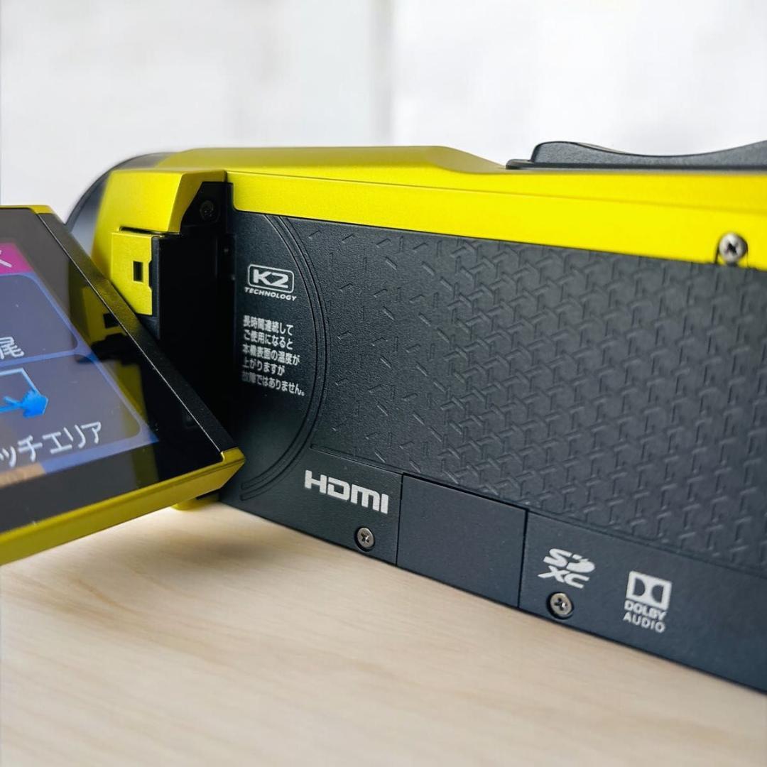 【側面固定不備】Victor JVC GZ-R480-Y イエロー