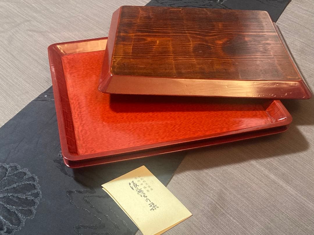 灰釉陶の持ち手付き壺 木箱付き 漢時代灰釉双耳壷花入れ