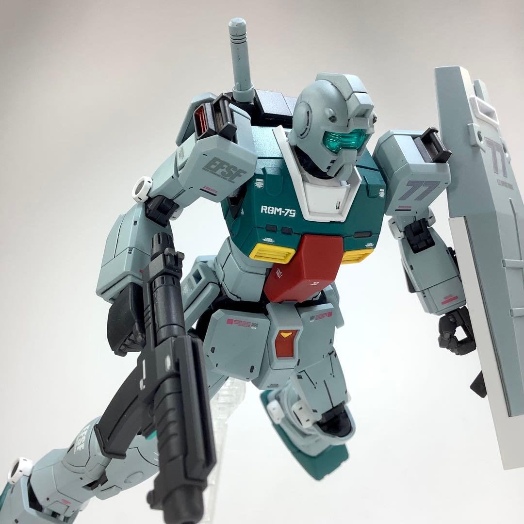 プレバン限定 HG RGM-79 スレッガー専用ジム 塗装済完成品