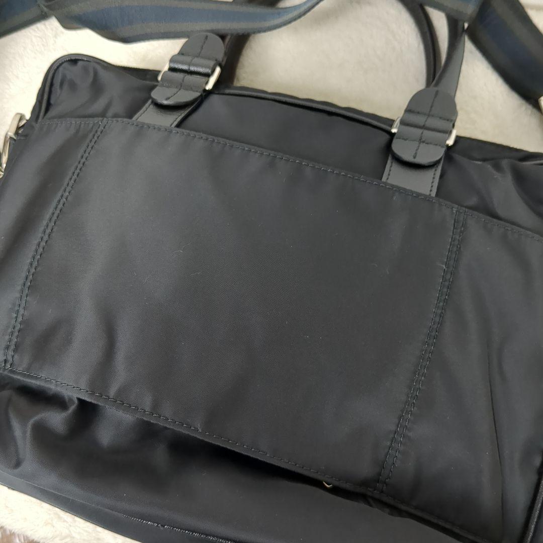 【極美品】アンドレアロッシ　2層 ブリーフケース　2way　ナイロン　A4収納可