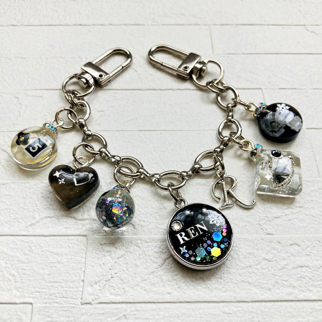 メロちゃんページ　名入れチャーム　レジンキーホルダー 5点