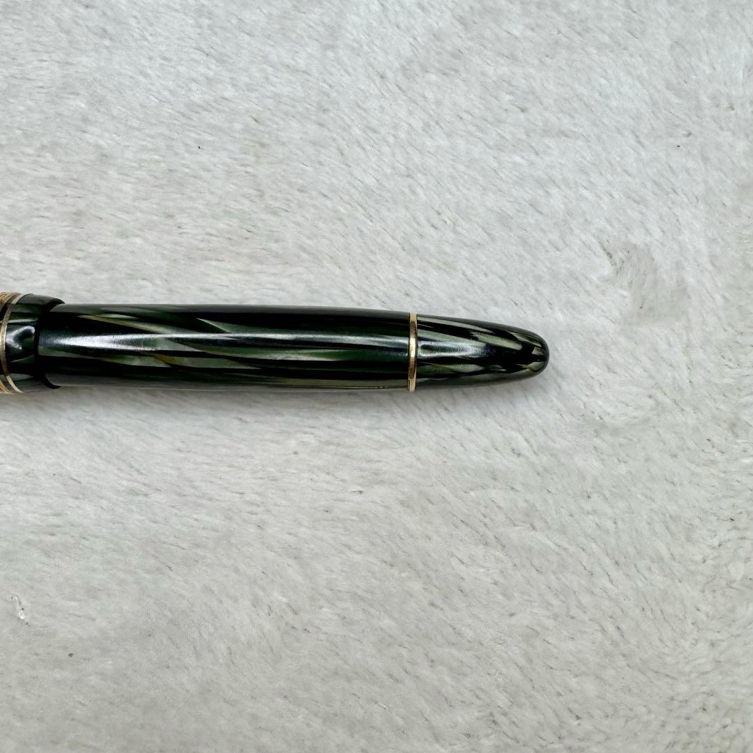 希少☆ モンブラン　マスターピース　万年筆　セルロイド　グリーン　144
