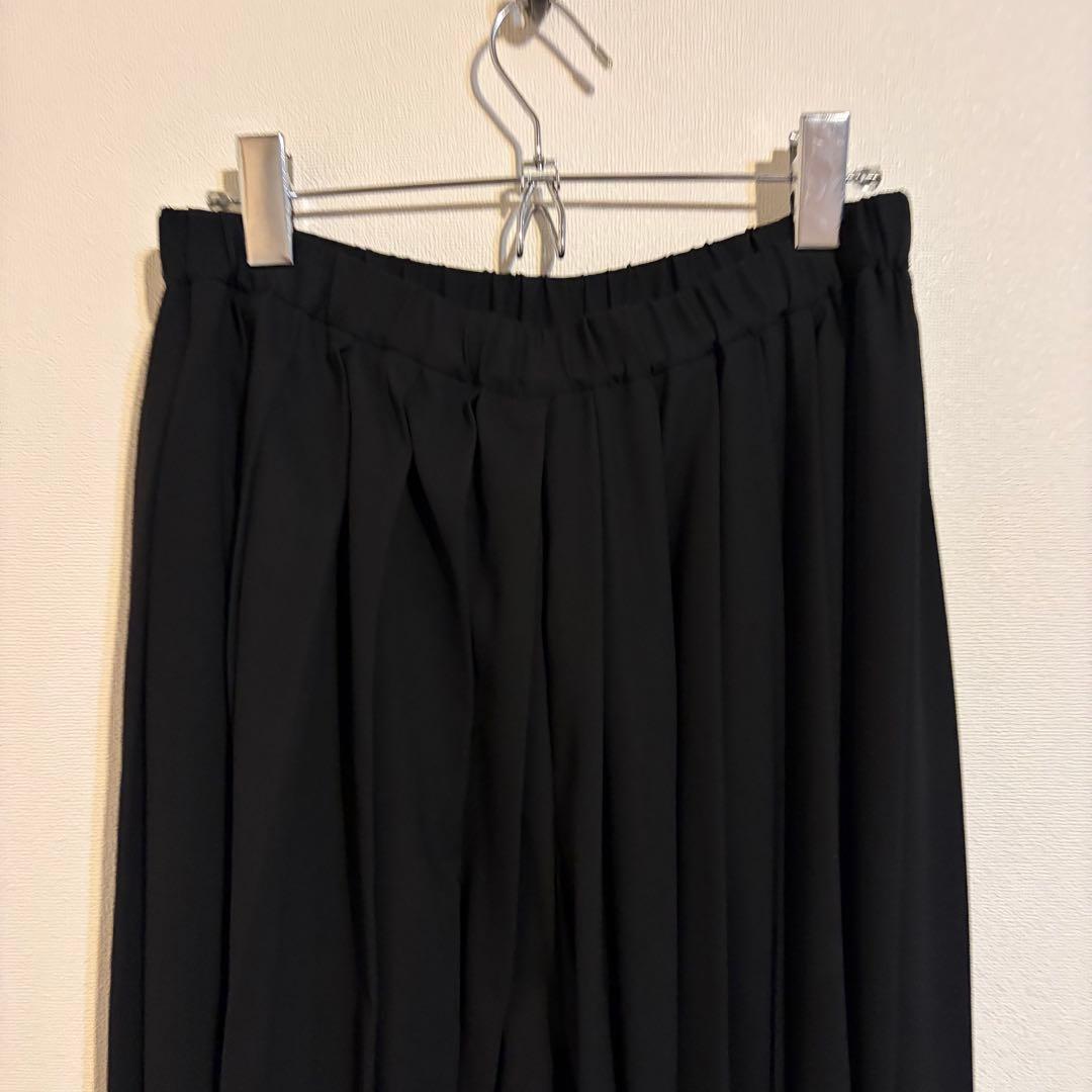 ENFOLD PLEATS TROUSERS ブラック 38