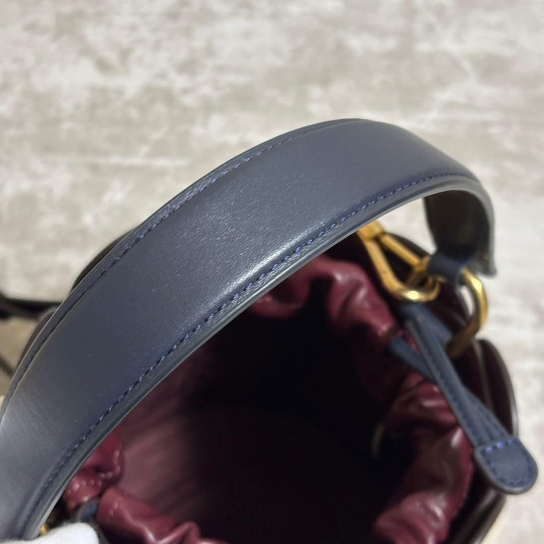 H246 美品✨ケイトスペード　ドッティ　スモール　バケット　2way マルチ