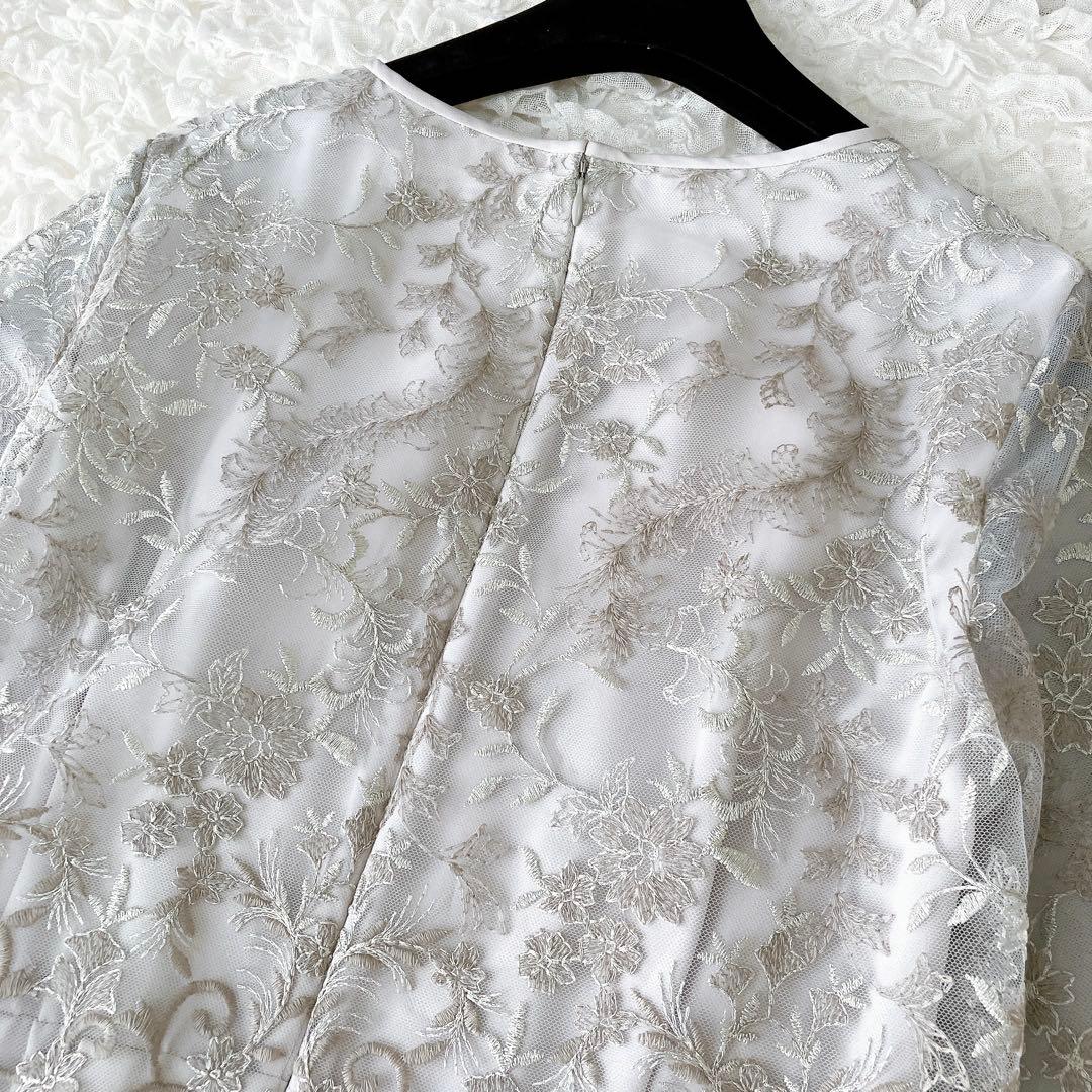 フォルムフォルマ　22SS 新品　チュールラメ刺繍　マザードレス　9号