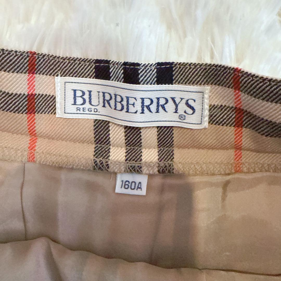 【美品】希少バーバリー ノバチェック スカート プリーツ ウール