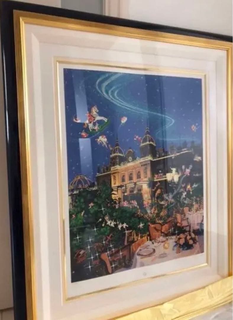 ♡ ヒロヤマガタ シルクスクリーン【モンテカルロの夜】直筆サイン入り