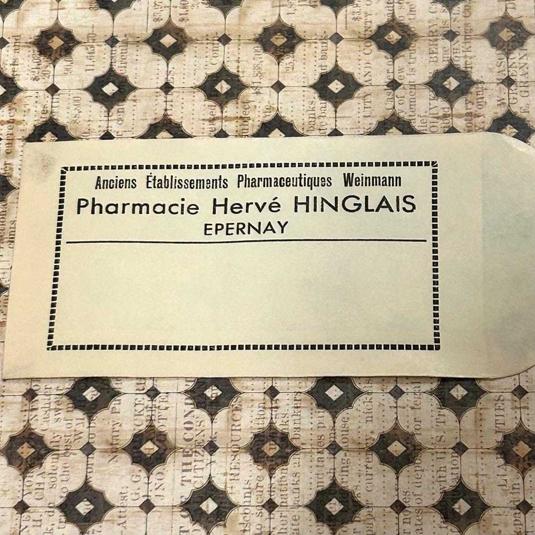 海外紙モノ フランス お薬袋 ③アンティーク ジャンクジャーナル 蚤の市