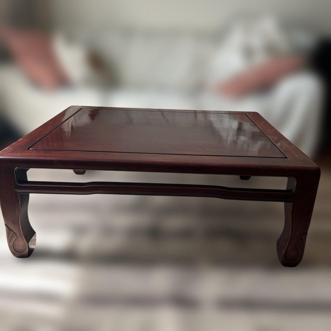 たのメル便 1950年代昭和レトロ 紫檀 ダークブラウン座卓