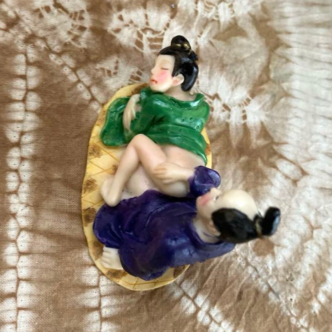 値下げ 春画陶器人形 置物 骨董品 4体セット