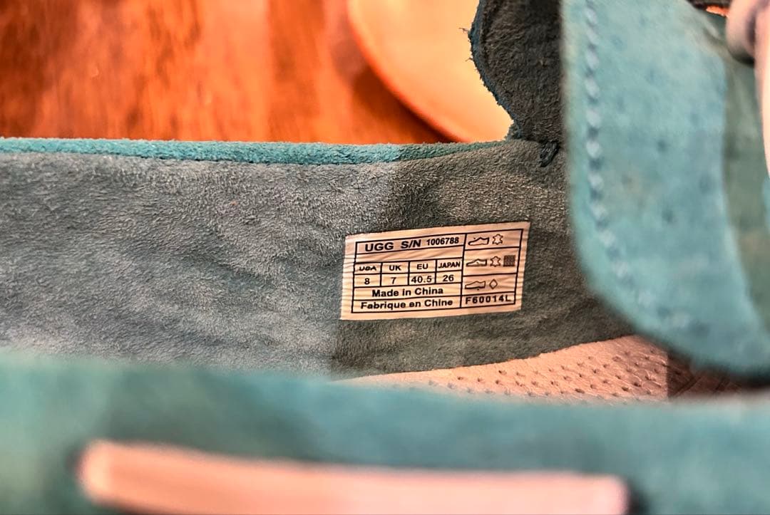 【極美品】UGG M CHESTER 26㎝UGG ターコイズ モカシン