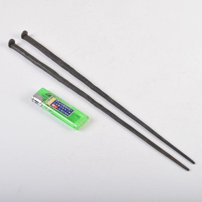 茶道具　備前長船俊光(今泉俊光)作　古鉄　火箸　N　9173