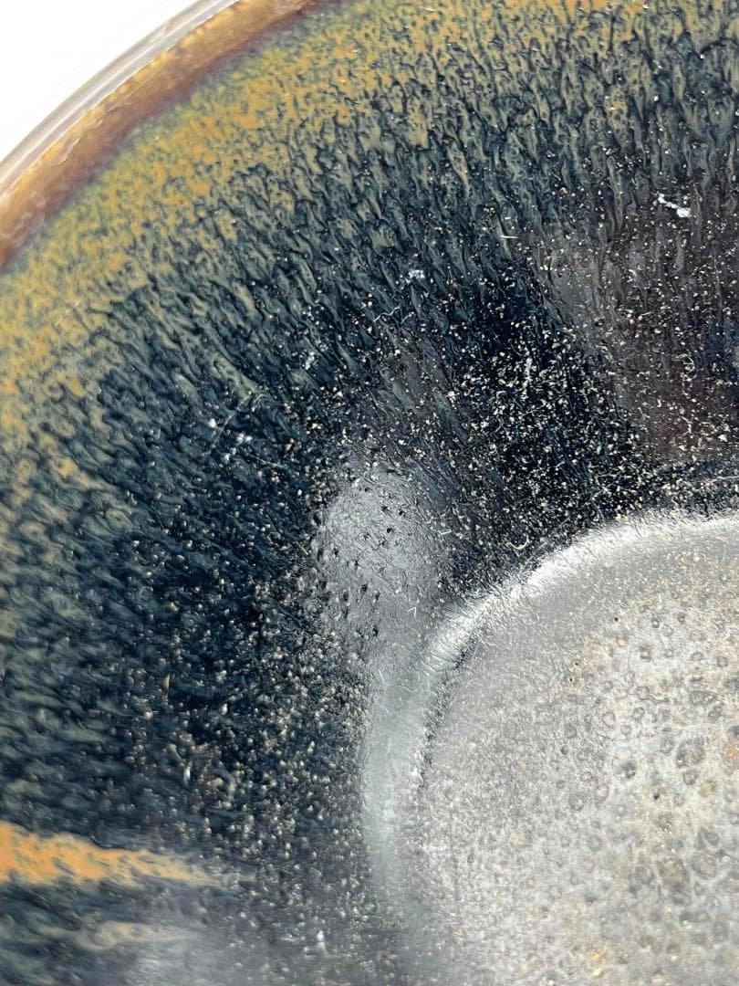 南宋時代 禾目天目茶碗 建窯茶盞 【旧家蔵出し】 希少貴重 唐物(