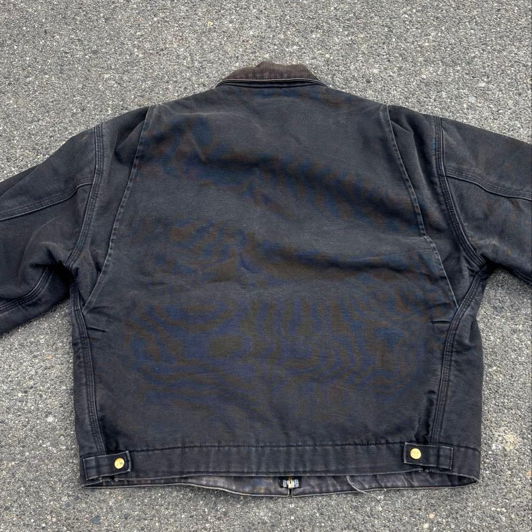 Carhartt デトロイトジャケット ブラック コーデュロイ襟 USA