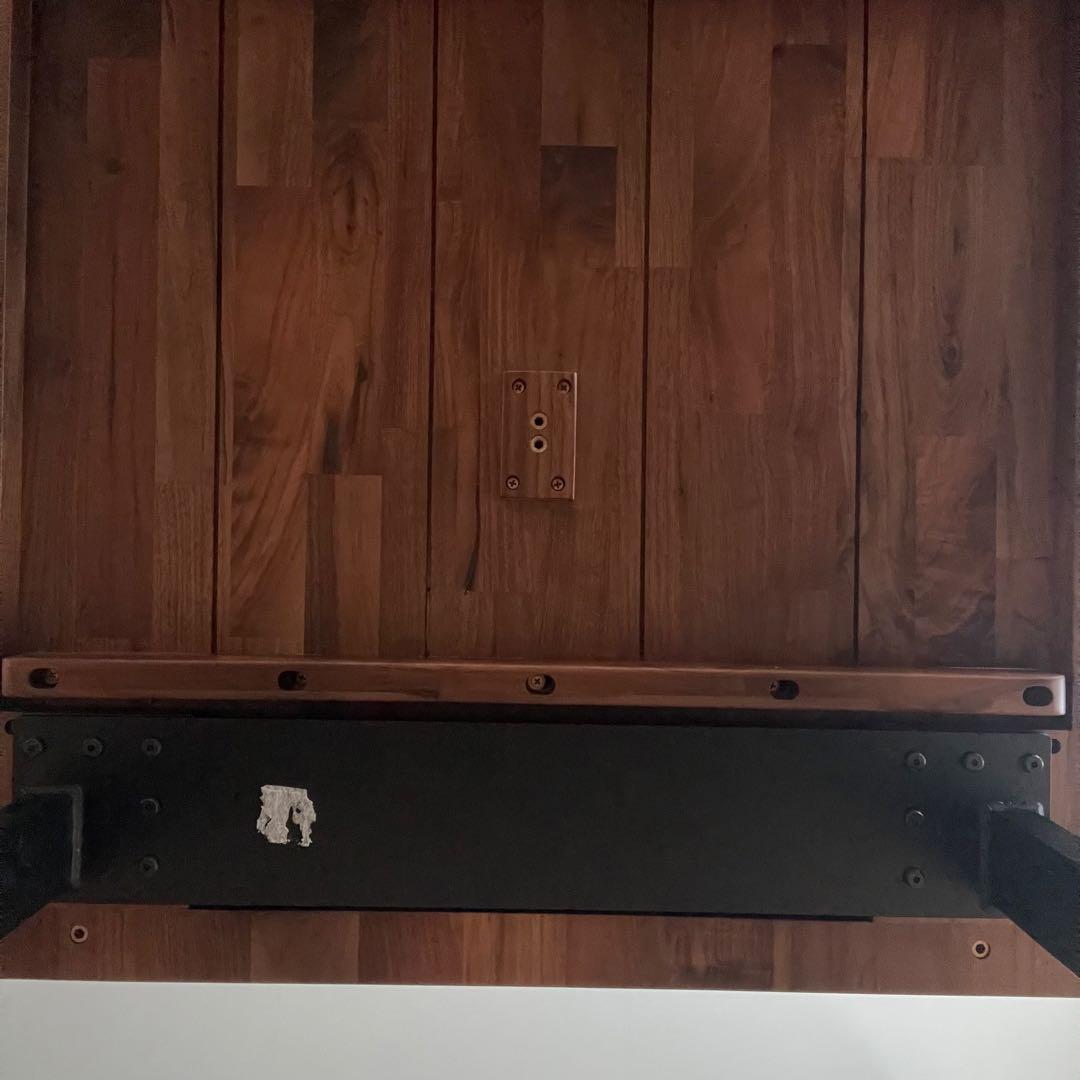 ウォルナット　アイアン　ダイニングテーブル