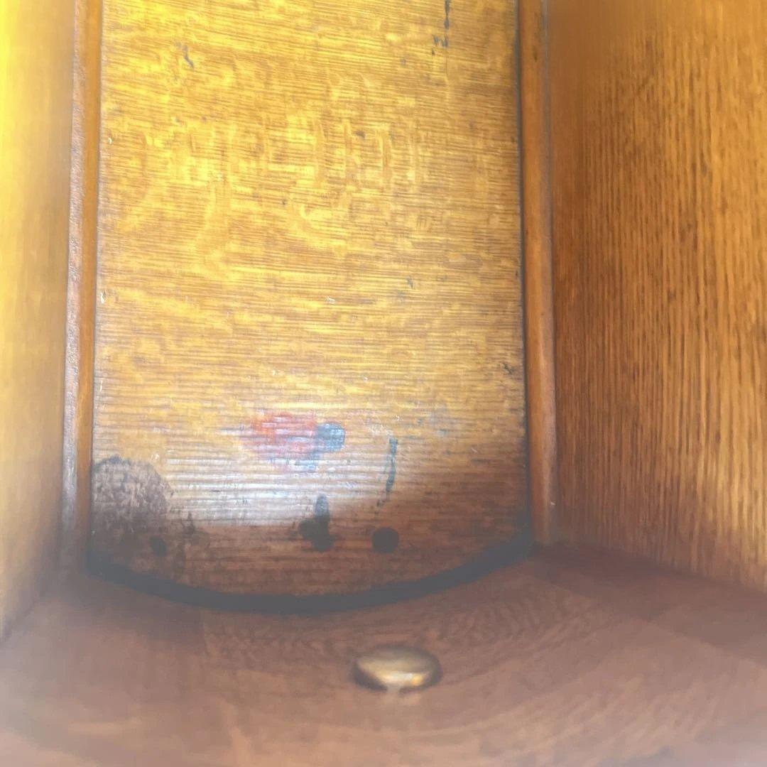 英国 アンティーク 家具 デスク オーク 大型 真鍮 レザー張り 英国