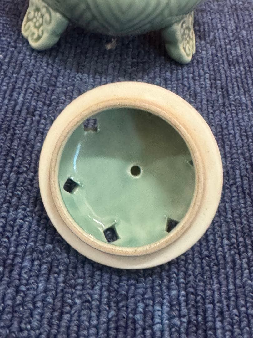 1661 清兵衞 青磁 獅子 香炉 - メルカリ