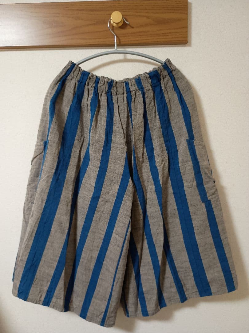 ヤンマ産業　会津木綿　キュロット　ひじり縞 生活雑貨pedlar