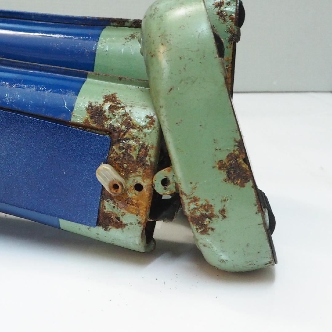 ブルマァク【仮面ライダー電動歩行 錆有 電池蓋リメイク動作不良】ブリキ製 TIN