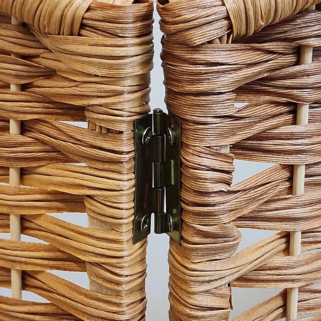 2個セット】ペピー 軽量ついたてペットゲート ラタン調 折り畳み