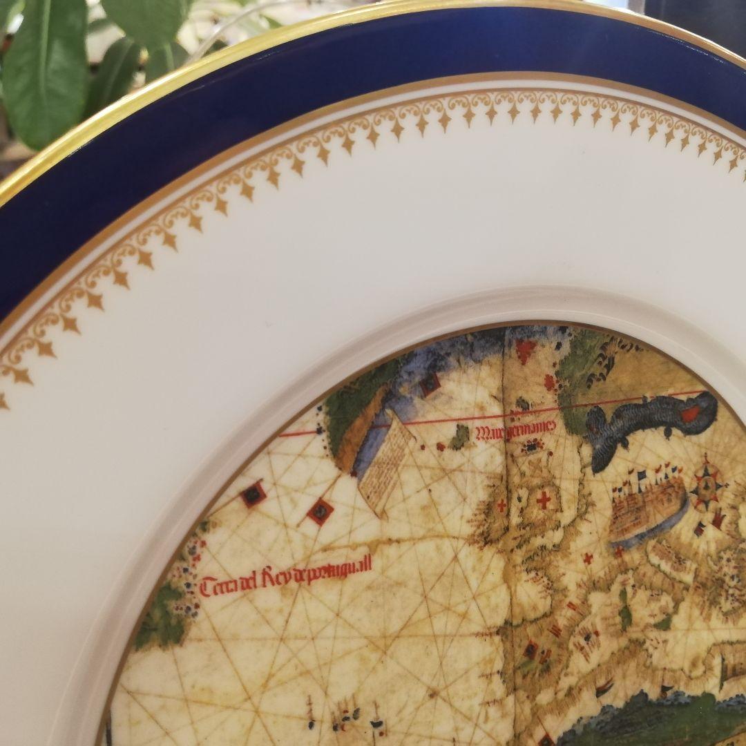 ◇Richard Ginori　colombiadi1992 コロンブス地図　皿