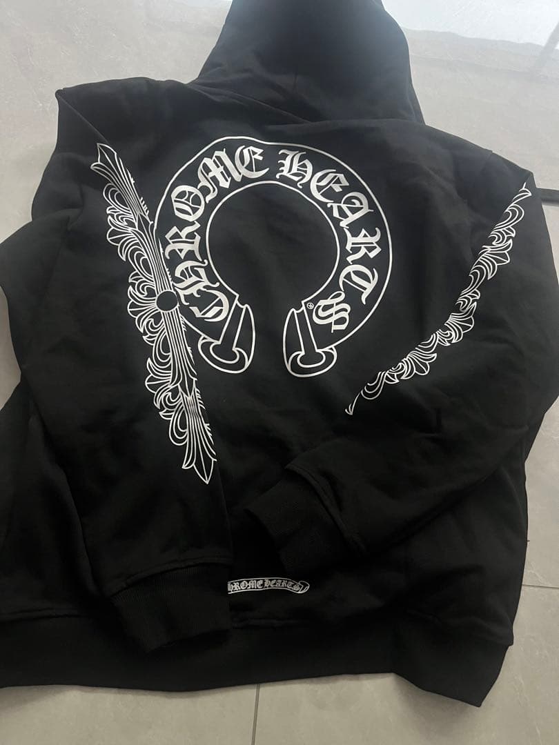 Chrome Hearts ブラックパーカー　L