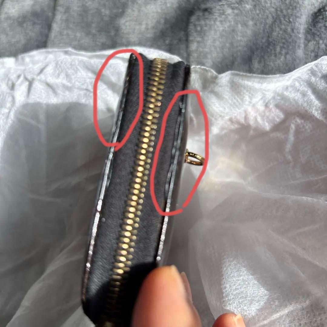 セリーヌ ケース SHEFFIELD 黒・茶×ゴールド金具