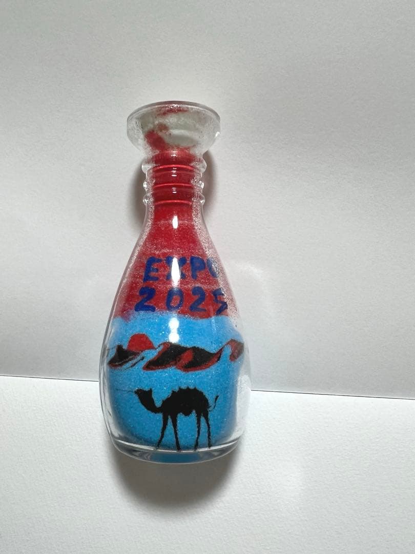 万博　EXPO2025 ヨルダン　パビリオン　サンドアート　　ミャクミャクカラー 万博 EXPO2025 ヨルダン パビリオン サンドアート ミャクミャクカラー