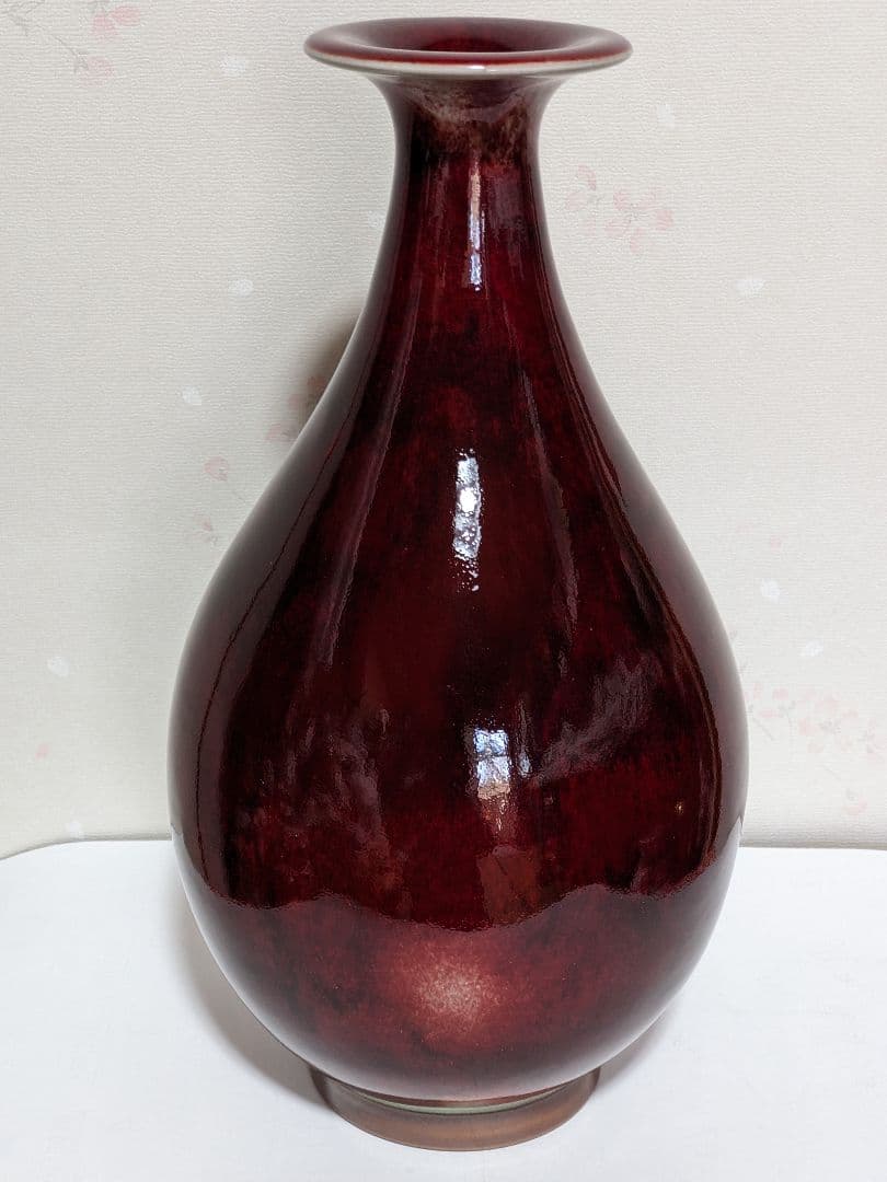 ♦中国陶磁 孔家鈞窯 花瓶 河南省 現代の鈞窯を代表する名門ブランド 美術品