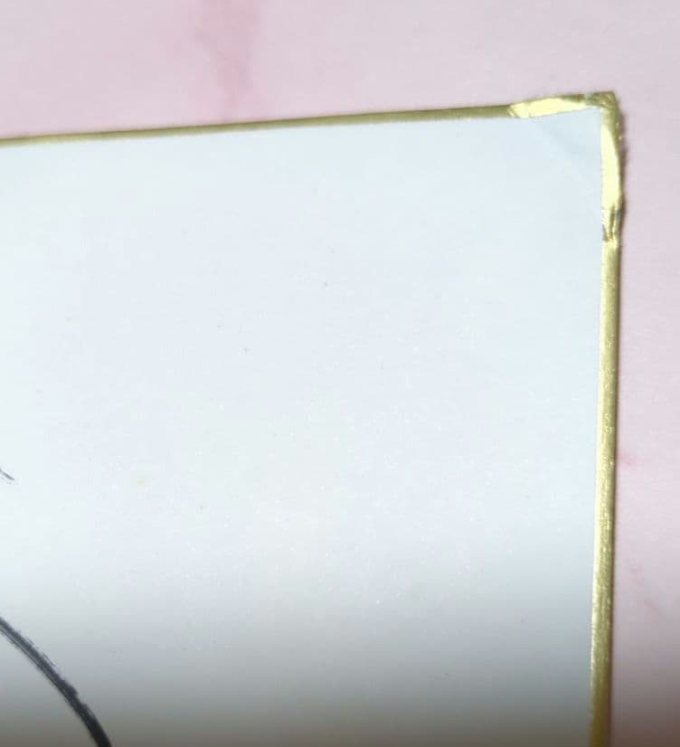 水森亜土　直筆サイン　イラスト　サイン色紙