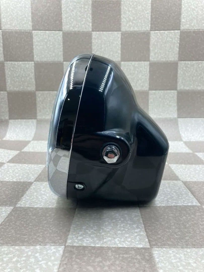 マ−シャルタイプ180パイヘッドライトクリアレンズ黒ケ−ス送料込み