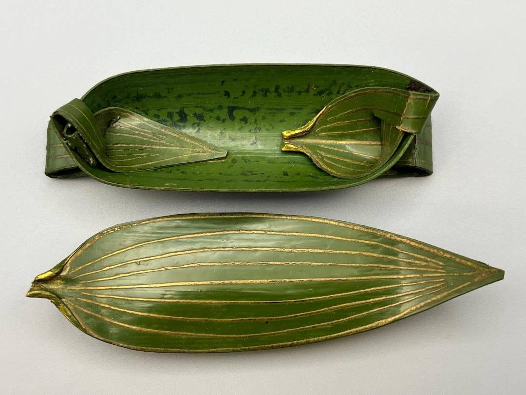 茶道具　乾漆　笹舟　香合　中川正斎　共箱　漆芸　夏　川遊び　茶会　稽古　ささぶね