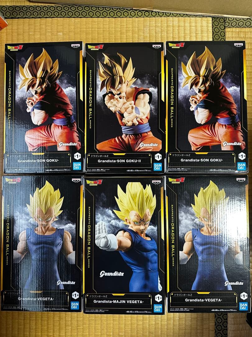 ドラゴンボール 孫悟空 ベジータ Grandista グランディスタ 6対セット