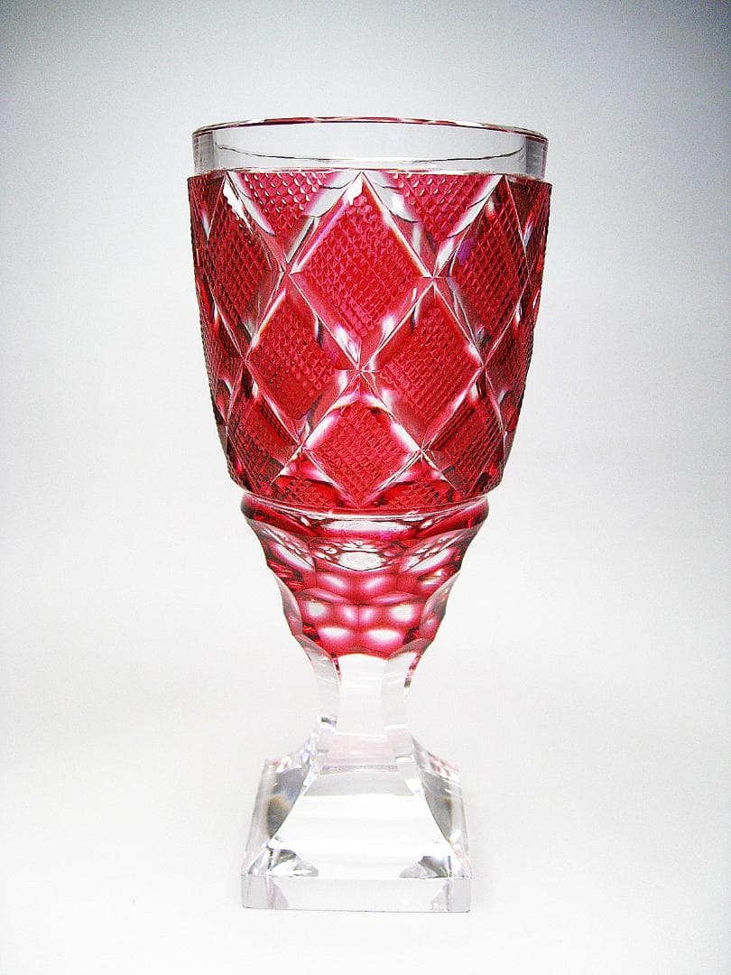 尚古集成館 #監修 #復元 #島津 #薩摩切子 #グラス #大きめ #赤 - メルカリ