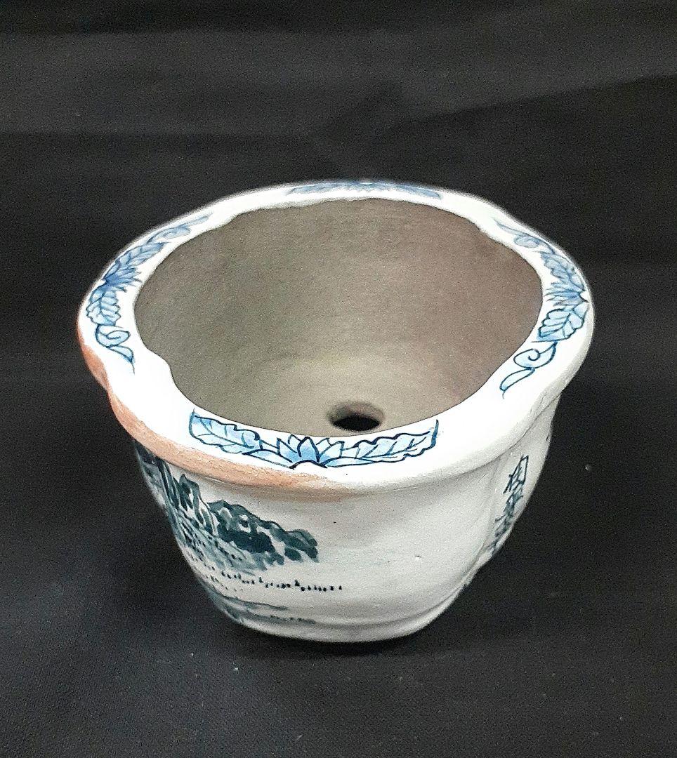 019.【陶翠窯】モッコ型3号盆栽鉢/植木鉢