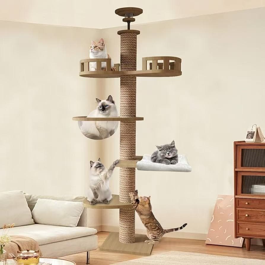 突っ張り型キャットタワー 225-240cm/250-265cm