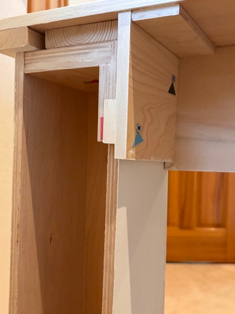 マントルピース ハンドメイド ホワイト インテリア 飾り棚 暖炉