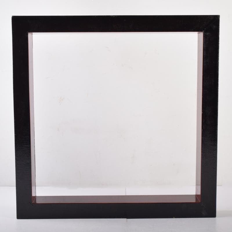 茶道具　輪島塗　塗師　古今青峰作　松葉ちらし　炉縁　共箱　C　7051A