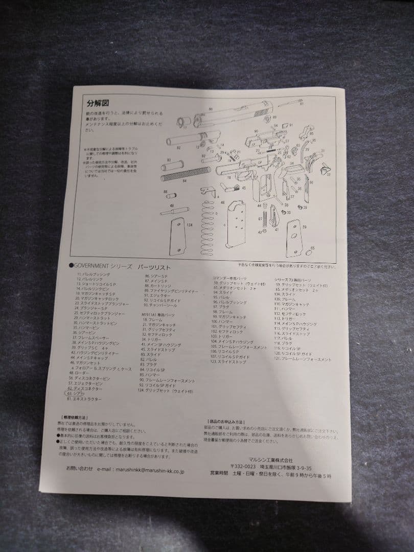【今だけ3000円引き】マルシン コルト M1911A1 モデルガン トイガン