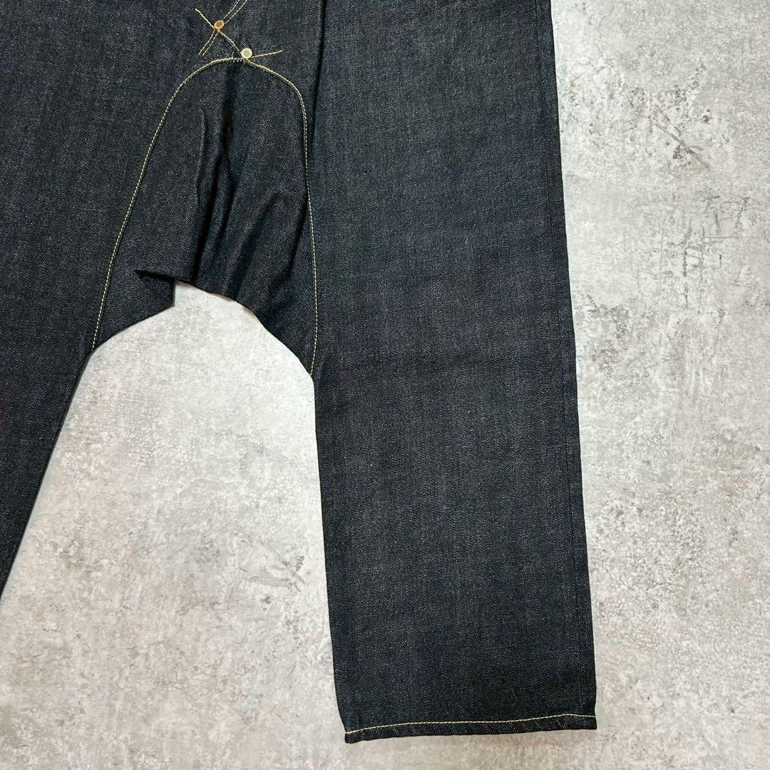 フミト ガンリュウ デニムサルエルパンツ オーガニック