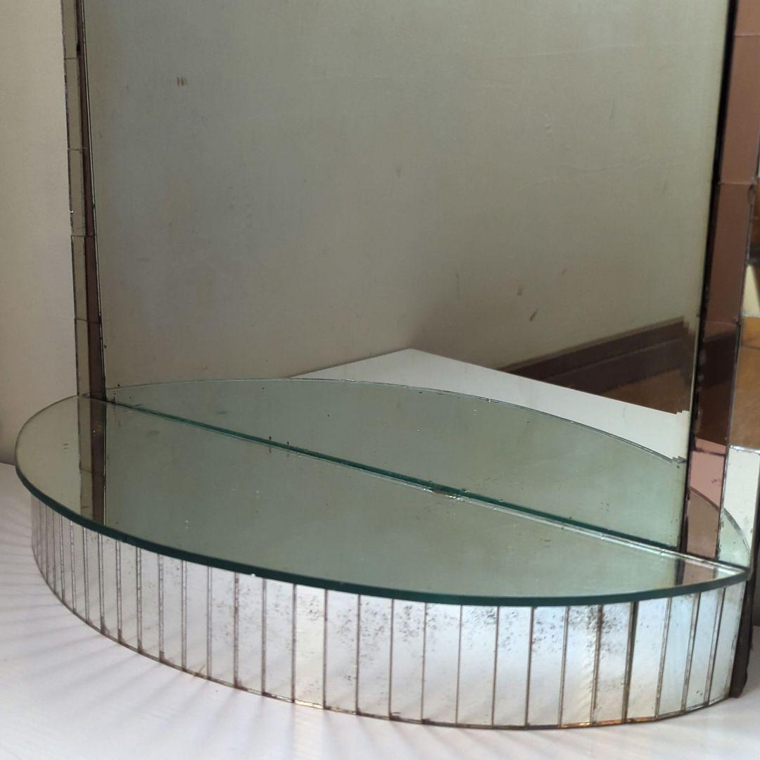 昭和レトロ】【希少】鏡 陳列棚 ミラー ショーウィンドウ - メルカリ