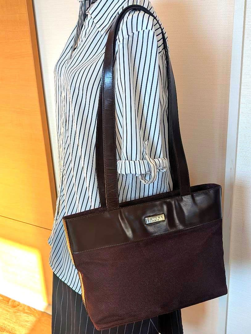 ♥るん♥レア✨美品　セリーヌ　ショルダー　トート　レザー　本革