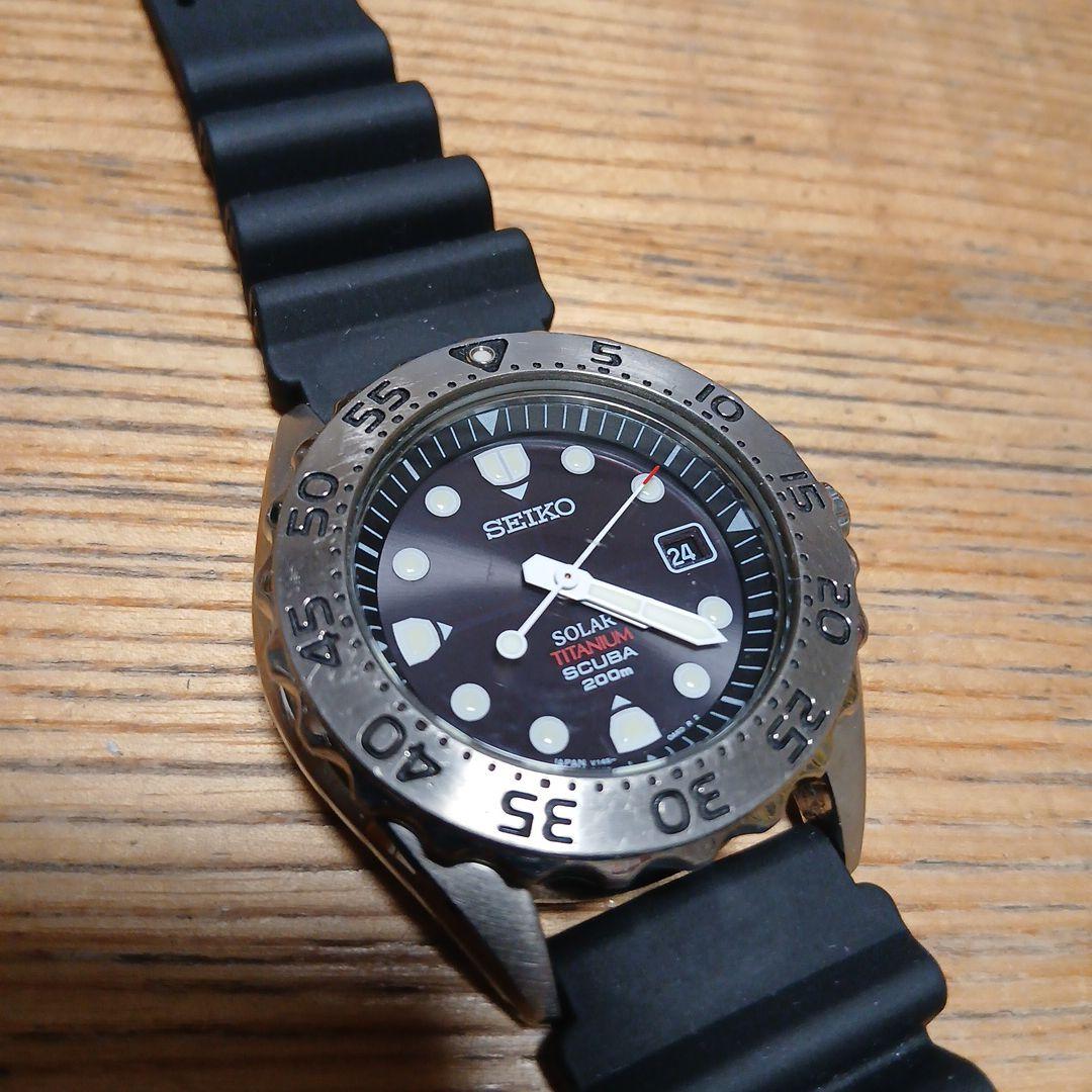 ケ*5様 SEIKO 【稼働品】ソーラー　200m ダイバーズウォッチ