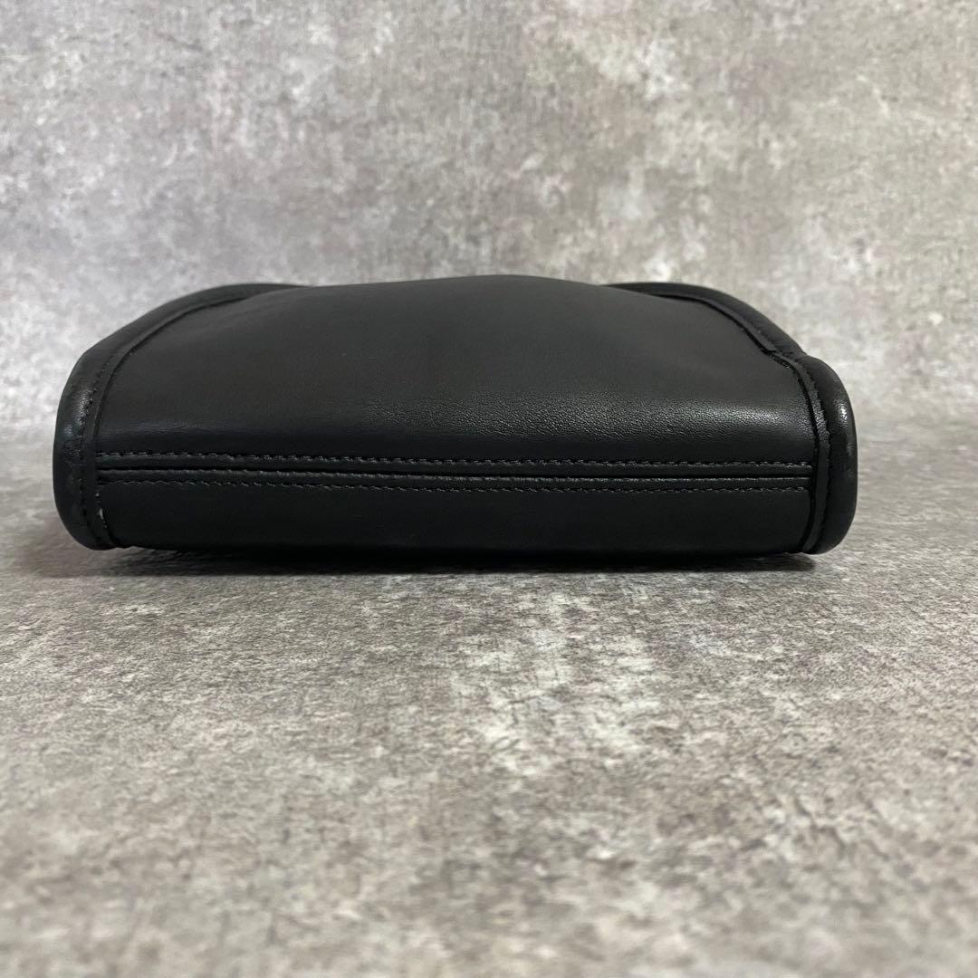 オールドコーチ　ショルダーバッグ　グラブタンレザー　9017 USA製　黒