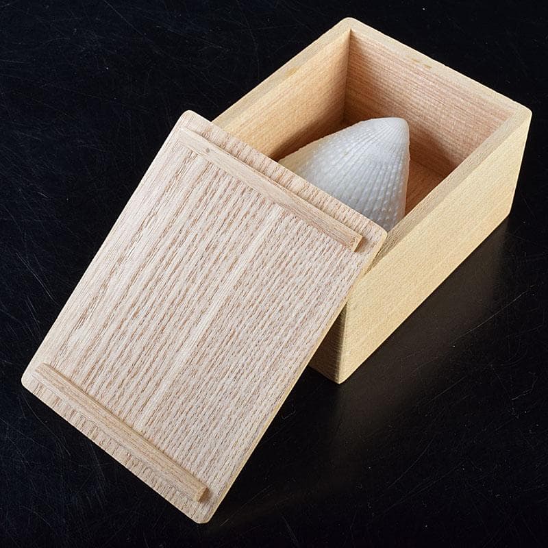 茶道具　粟野芳葉作　乾漆　内金溜　蓑貝香合　共箱　C　R7583