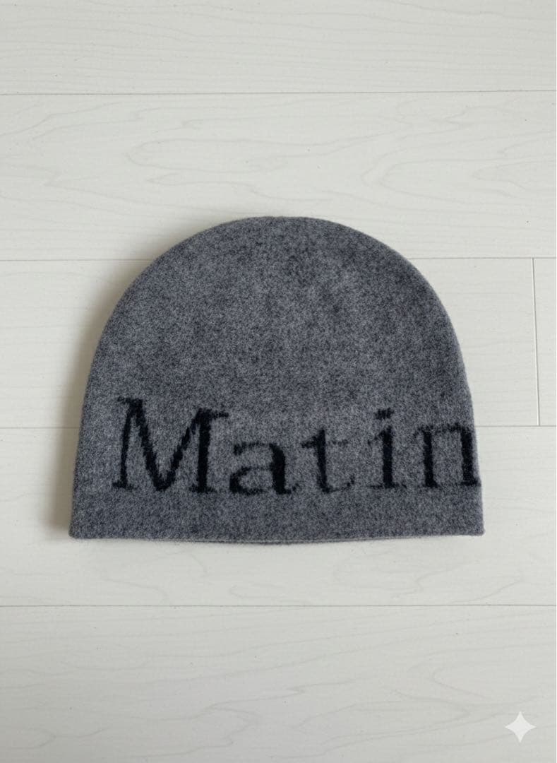 Matin Kim ビーニー グレー ニット帽 GRAY マーティンキム - メルカリ