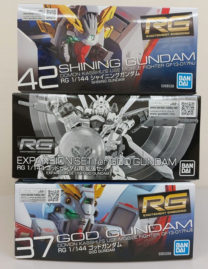 新品　RG 1/144 シャイニングガンダム　ゴッドガンダム　他 新品 RG 1/144 シャイニングガンダム ゴッドガンダム 他 人