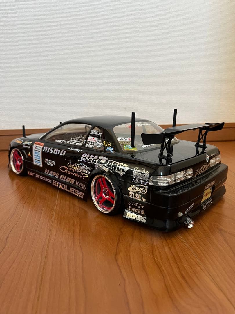 1/10 ラジコンドリフト ドリパケ S13シルビア　LED電飾付