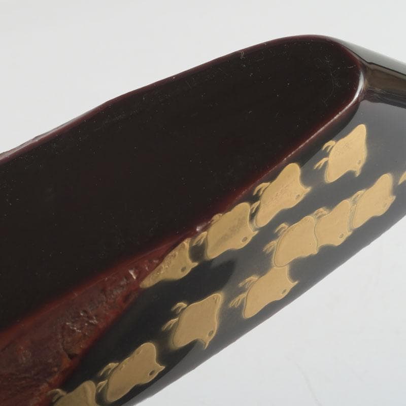 茶道具 小松幸清作 玄々斎好写 蜑小舟香合 共箱 V 9531